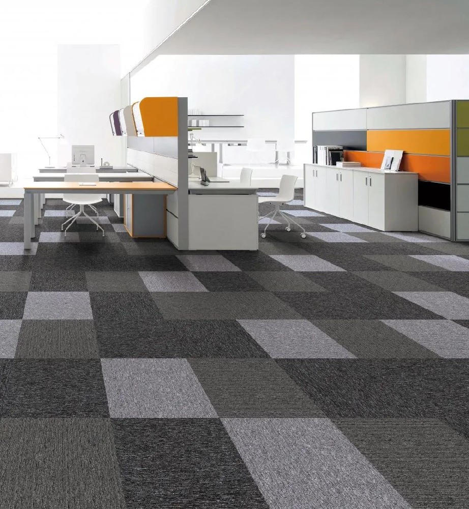 简约办公室常用 丙纶素色 方块地毯